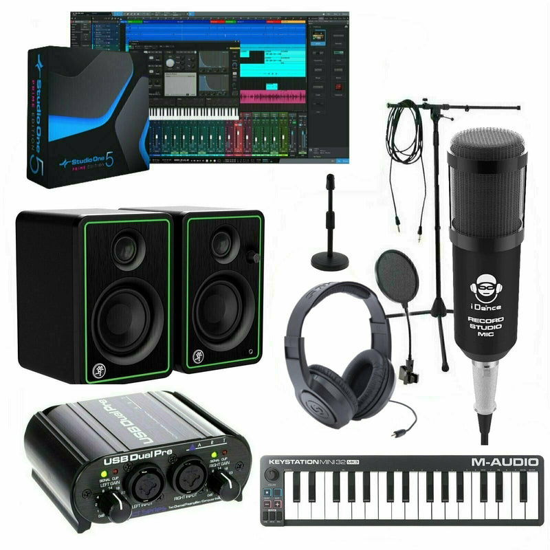 Home Recording Bundle Studio Package Mackie Monitors Art w/ Presonus Software