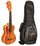 Oscar Schmidt Left-Handed Concert Ukulele with Gig Bag - OU5LHK-A