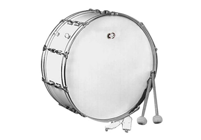 CB Drums 14x22 Marching Bass Drum - White - CB700