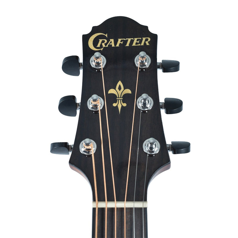 Crafter Silver Series 250 Grand Auditorium Acoustic Electric Guitar - Brown