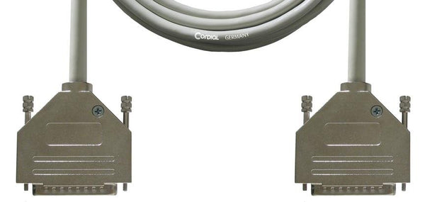 Cordial Cables 10’ TASCAM to Yamaha D-Sub 25-Pin Male Cable - Gray - CFD3DDTY