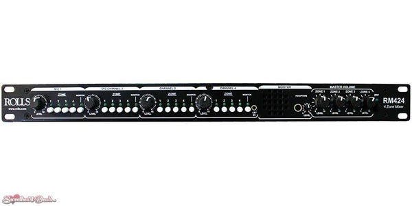Rolls RM424 Switchable Four Zone Rackmount Mixer