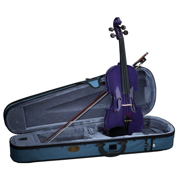Stentor Harlequin Full Size 4/4 Student Violin Purple Indigo with Case & Bow