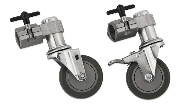 DW Drums 9000 Series Single Brake Rack Casters - Pair - DWCPRKCAST