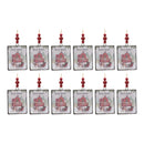 Glass Winter Wishes Barn Ornament (Set of 12)