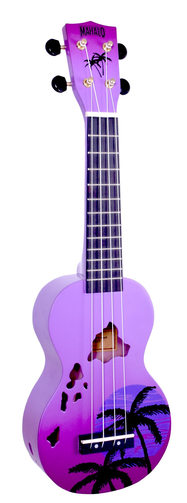 Mahalo Designer Series Hawaii Soprano Ukulele - Purple Burst - MD1-HAPPB