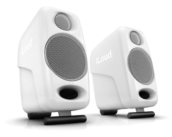 IK Multimedia iLoud Micro Monitor Portable Ultra-Compact Speakers - White