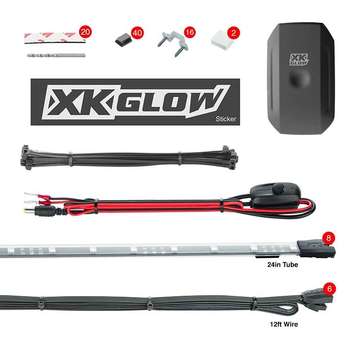 XKGlow LED Underglow Accent Kit - Bluetooth Control KS-CAR-STANDARD