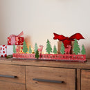 Rustic Metal Christmas Countdown with Woodland Deer Accents (Set of 2)