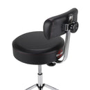 Gibraltar Tall Hydraulic 15“ Round Stool w/ Backrest & Footrest - 9608HRTB