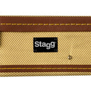 Stagg Vintage-style Series Gold Tweed Deluxe Hardshell Case for Tenor Ukulele