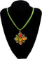 Necklace Vintage Style Pendant Rhinestone Crystal Multicolor - 18"