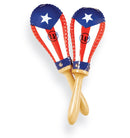 Latin Percussion Salsa Rawhide Maracas Puerto Rican Flag - LP393-PR