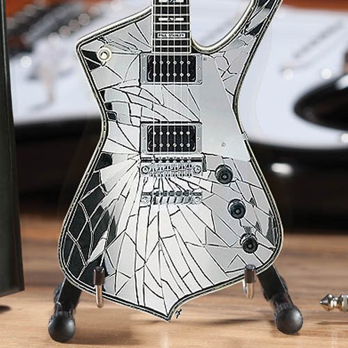 Iconic Concepts Officially Licensed Kiss Shattered Mirror Mini Guitar Replica