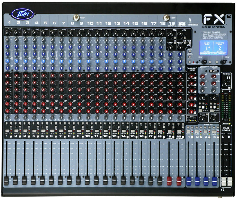 Peavey FX2 Mixer 24 Channel Non-Powered Mixer with USB and Effects - FX224