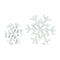 Traditional White Wood Cut Out Snowflake Décor (Set of 12)