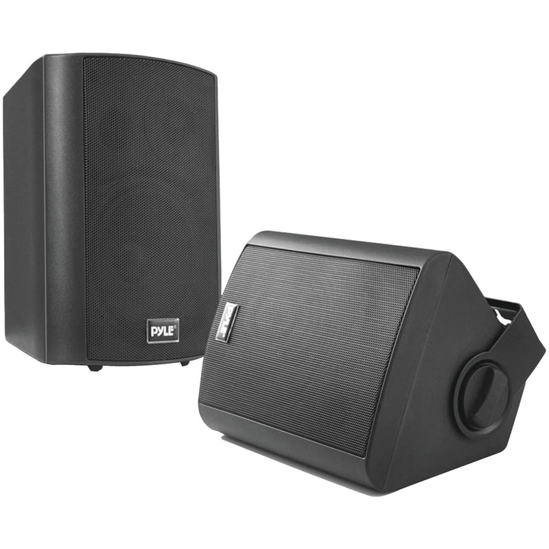 Pyle 5.25" Indoor/Outdoor Wall-Mount Bluetooth® Speaker System (Black) Pair