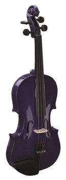 Stentor Harlequin Full Size 4/4 Student Violin Purple Indigo with Case & Bow