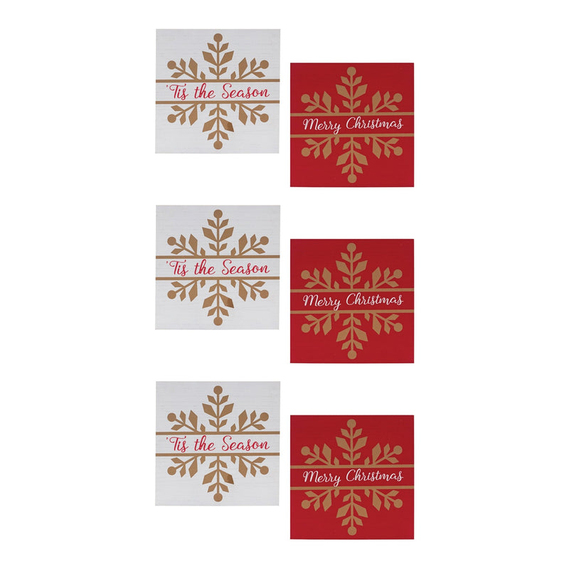 Snowflake Sentiment Sign (Set of 6)