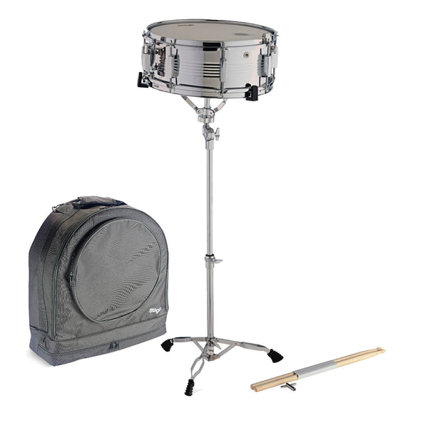 Stagg 14" Snare Drum Kit with Stand & Bag - SDK-1455ST8/M