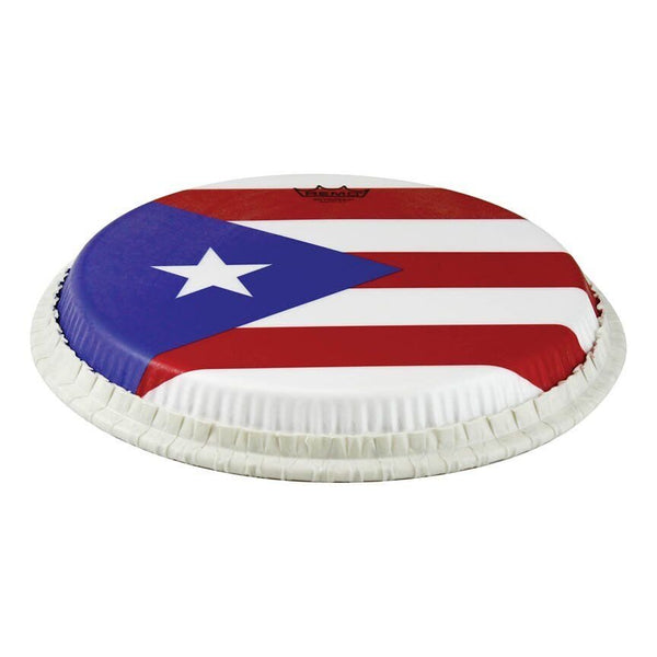 Remo Tucked Skyndeep 12.5 Conga Drumhead - Puerto Rican Flag - New Open Box