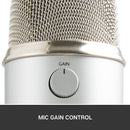 Blue Yeti Silver Plus Pack USB Microphone for Streaming & Podcasting w/ Software