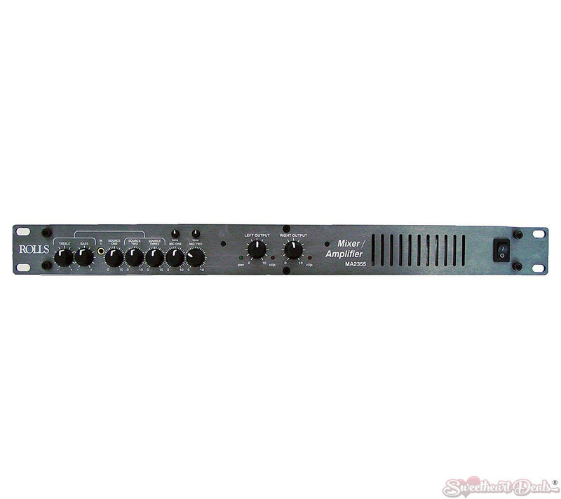 Rolls MA2355 Stereo Mixer Amplifier 35 Watts/Channel