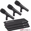 Sennheiser E835 - Cardioid Handheld Dynamic Microphone 3-Pack Kit