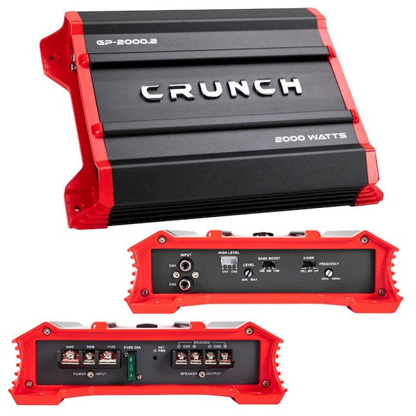 Crunch Ground Pounder 2 Channel Amplifier 2000 Watts GP20002