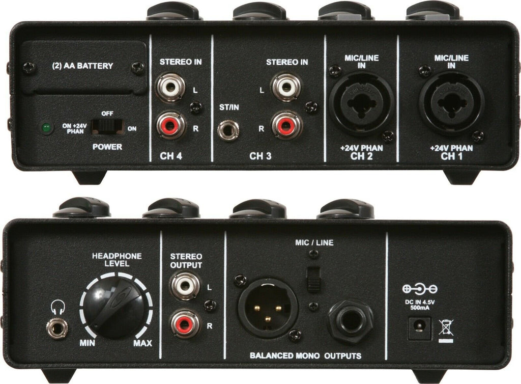 Galaxy Audio Mixer Multi Source Audio RCA and Mic Inputs - JIB/MM ...