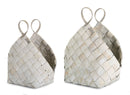 Woven Metasequoia Wood Basket with Handles (Set of 4)