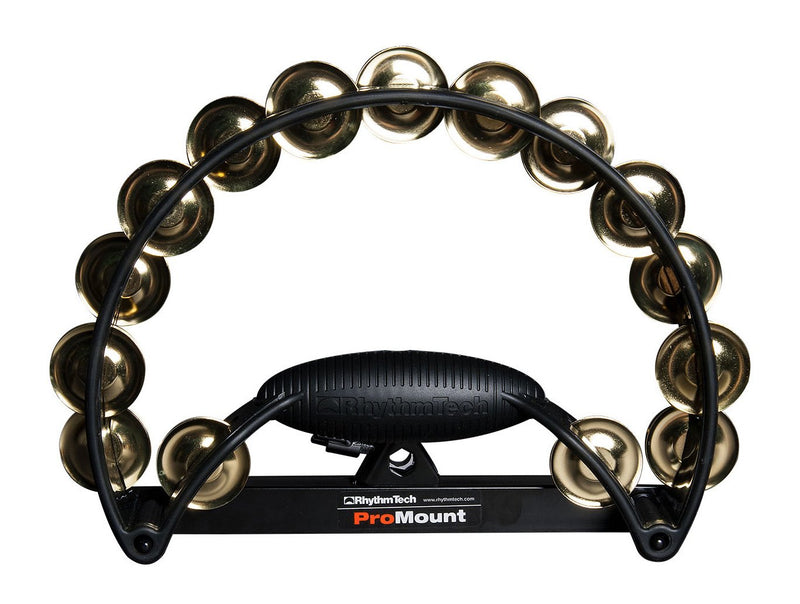 Rhythm Tech RTPRO11 Pro Tambourine - Black with Black Brass Jingles