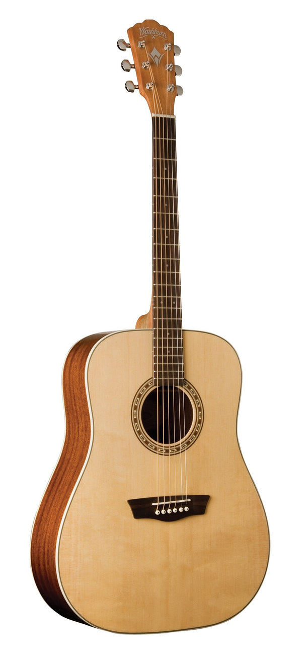 Washburn D7S Harvest Dreadnought Acoustic Guitar - Natural Gloss - WD7S-A-U