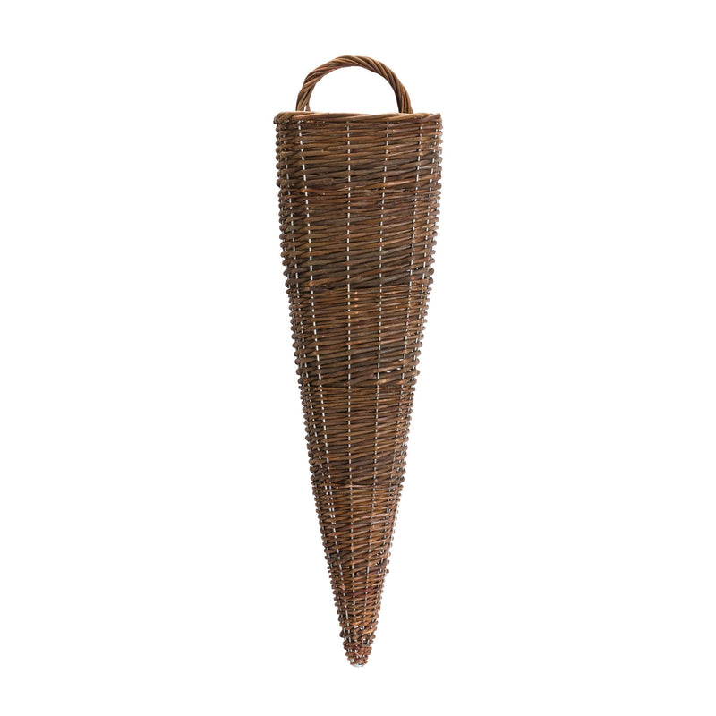 Tall Woven Willow Wall Basket (Set of 2)