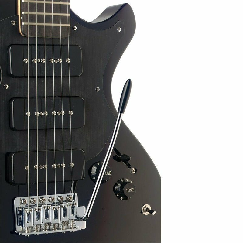 Stagg Silveray Nash Solid Body Electric Guitar - Black - SVY NASH BK