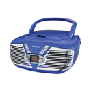 SYLVANIA SRCD211-BLUE Retro Portable CD Radio Boombox (Blue)