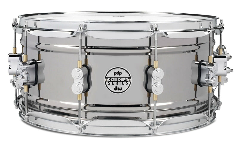 PDP Concept Series 6.5x14 Metal Snare Drum - Black Nickel Over Steel