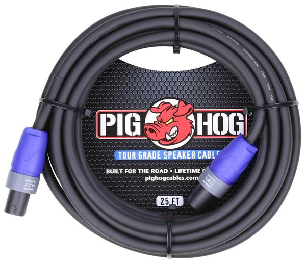Pig Hog 25' Speaker Cable - Speakon To Speakon - PHSC25SPK