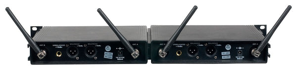 VocoPro 4CH UHF System w/ Handheld Mics, Bodypacks & Lavalieres - UDH4ULTRA