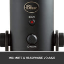 Blue Yeti Blackout Pro Multi-Pattern USB Microphone - Black