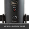 Blue Yeti Blackout Pro Multi-Pattern USB Microphone - Black