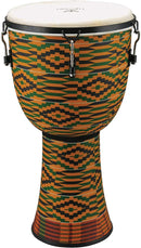 Tycoon Percussion 10″ Fiberglass Key Tuned Djembe - Kente - TFJ-10K