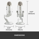 Blue Yeti Silver Plus Pack USB Microphone for Streaming & Podcasting w/ Software