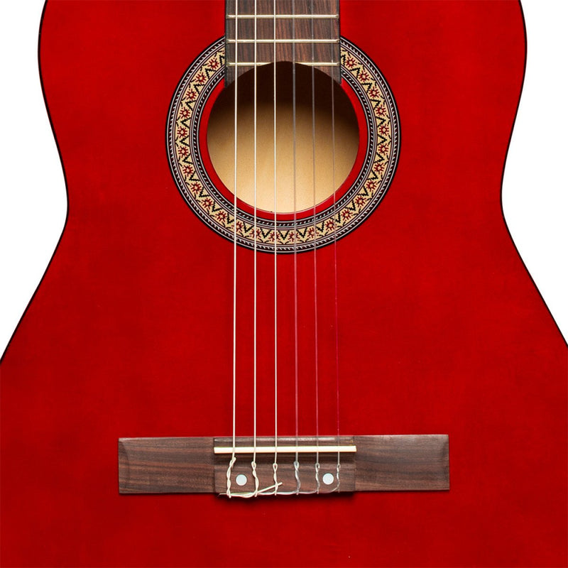 Stagg 1/2 Size Classical Acoustic Guitar - Red - SCL50 1/2-RED