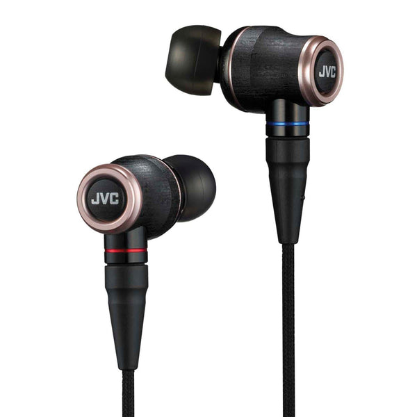 JVC WOOD 01 In-Ear Hi-Resolution Audio Headphones HAFW01