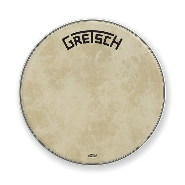 Gretsch 24" Broadcaster Logo Bass Drum Head Fiberskyn - GRDHFS24B