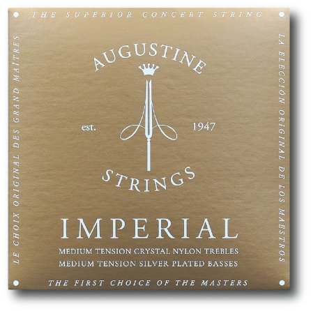 Augustine Imperial/Red Medium Tension Nylon Guitar Strings - 12 Pack/6 Strings