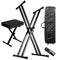 On-Stage Double-X Stand Keyboard Bundle w/ Bag, Bench & Sustain Pedal - KPK2088