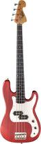 Oscar Schmidt Versatile Electric Bass Guitar - Trans Red - OSB-400C-TR