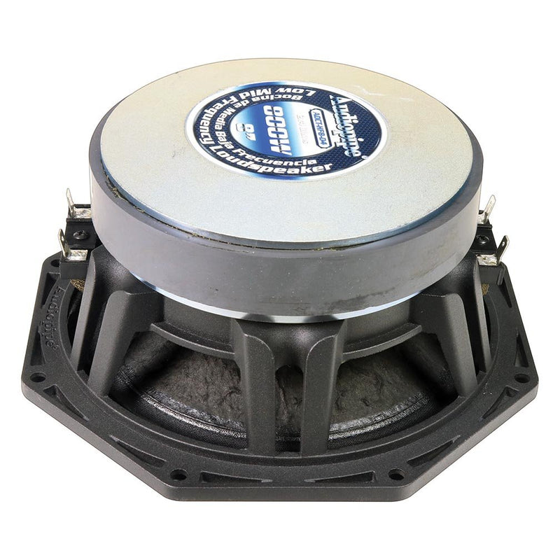Audiopipe 8" Octagon Low Mid Frequency Speaker 800W Max Dual 4 Ohm AOCT-HF8-D4